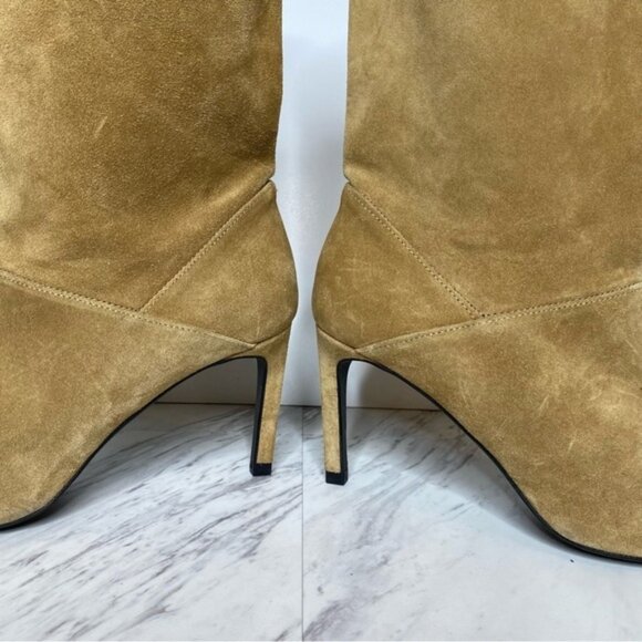 All Saints Orlana Pointed Toe Tan Suede Boot 11 - Picture 7 of 14